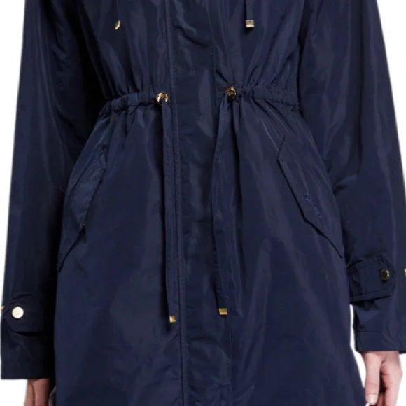 Barbour Women's Hooded Parka - Navy - Picture 3 of 7